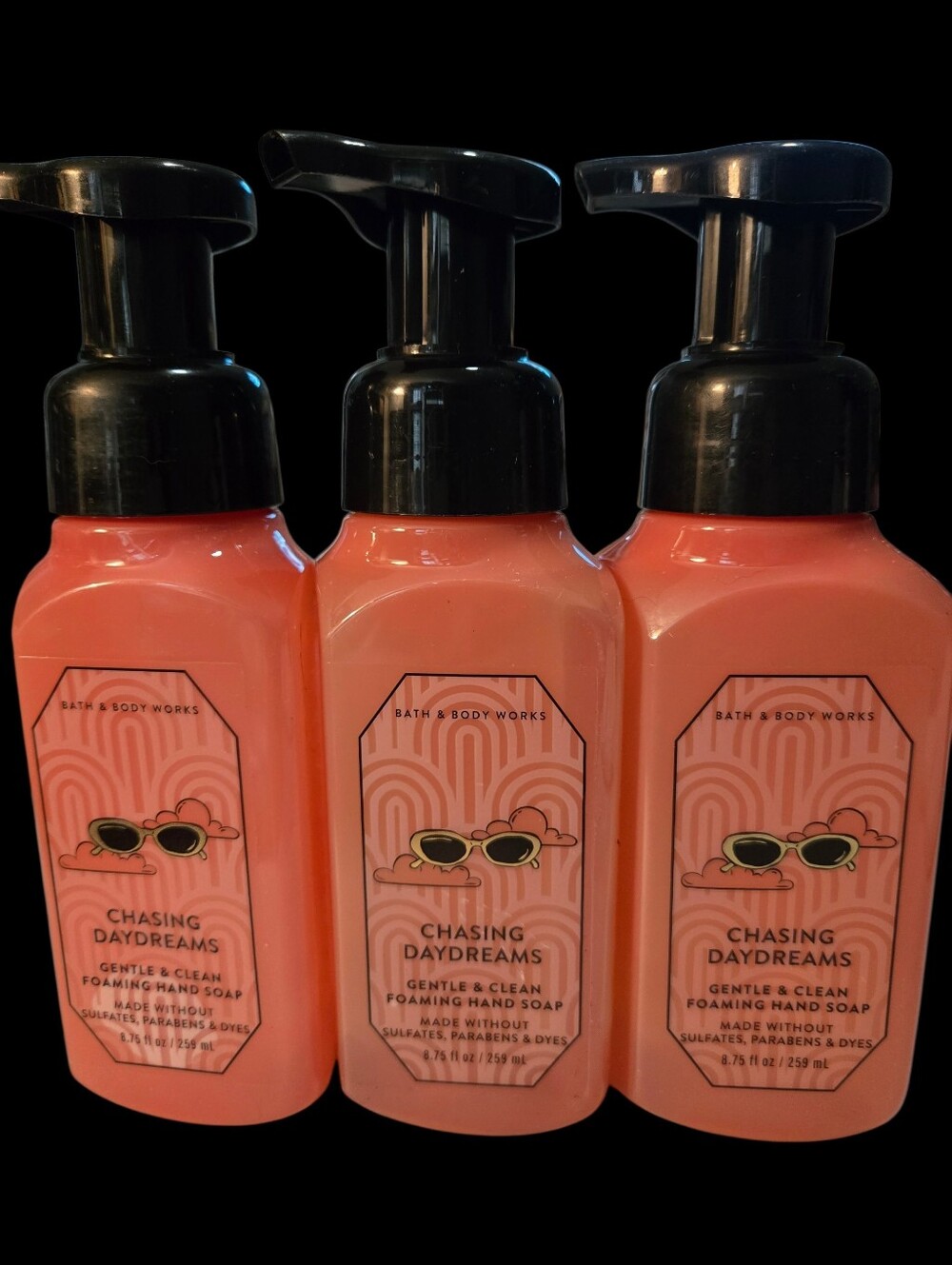 3pc Bath & Body Works Chasing Daydreams Gentle & Clean Foaming Hand Soap - New!!